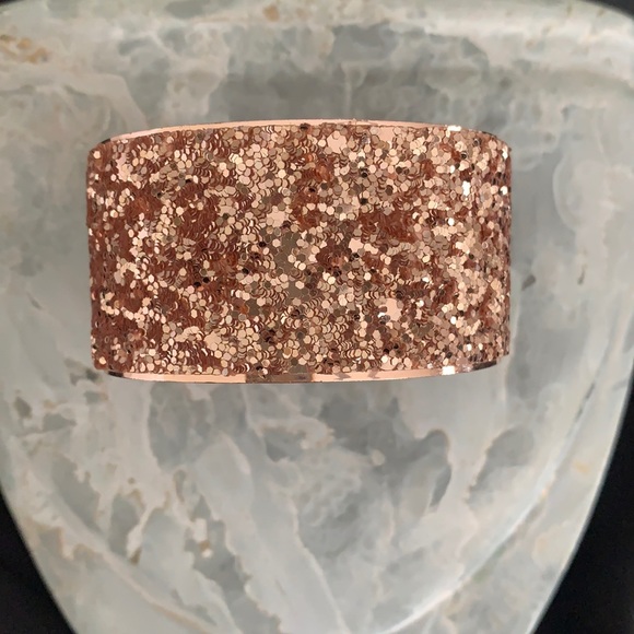 Aldo Rose Gold Sparkle Cuff Bracelet - Picture 1 of 2